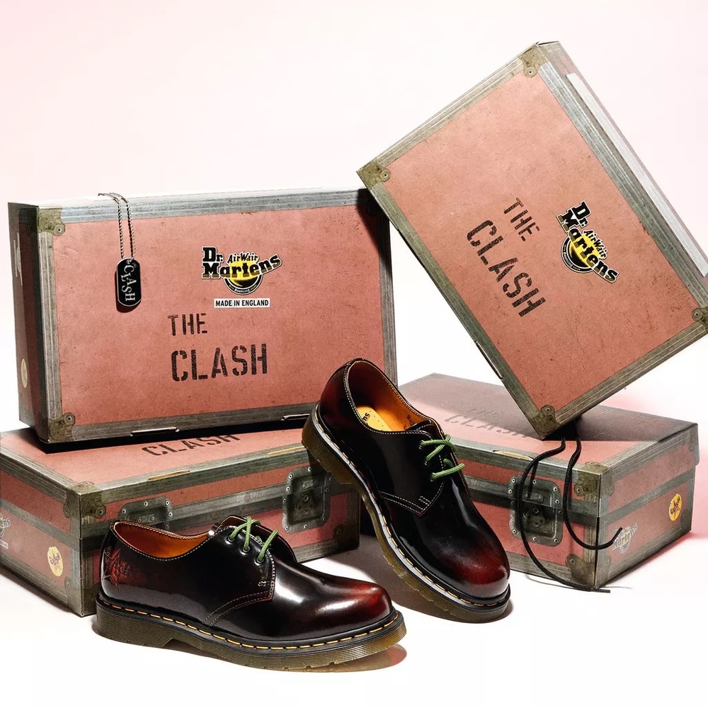 Dr. Martens Women's 1461 LIMITED EDITION X The Clash Arcadia Leather US 8 RARE!!